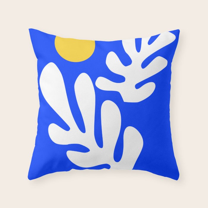Henri Matisse - Leaves - Deep Blue Throw Pillow Gallery Image 6