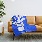 Henri Matisse - Leaves - Deep Blue Throw Blanket Gallery Image 1