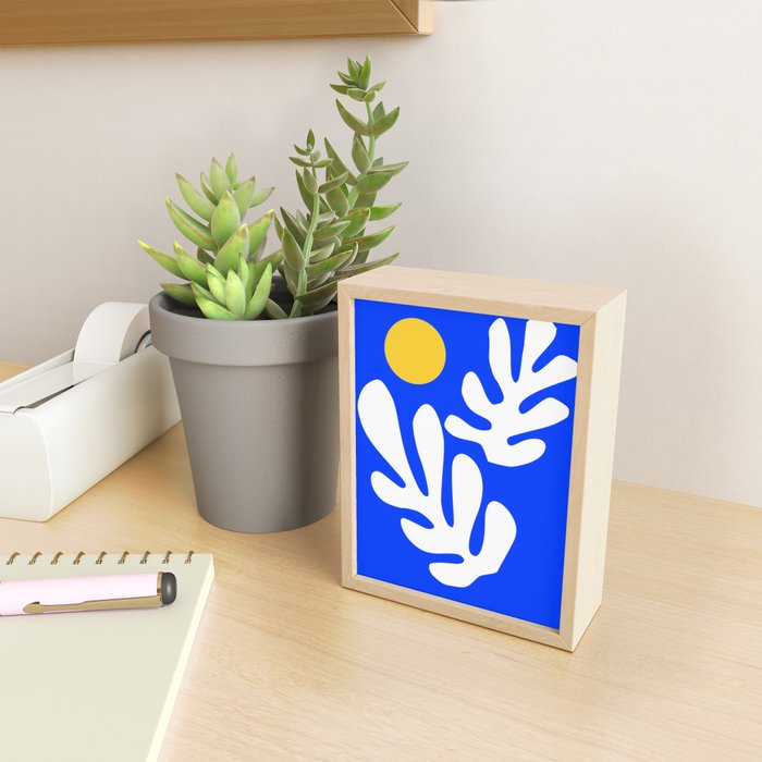 Henri Matisse - Leaves - Deep Blue Mini Art Print Gallery Image 2