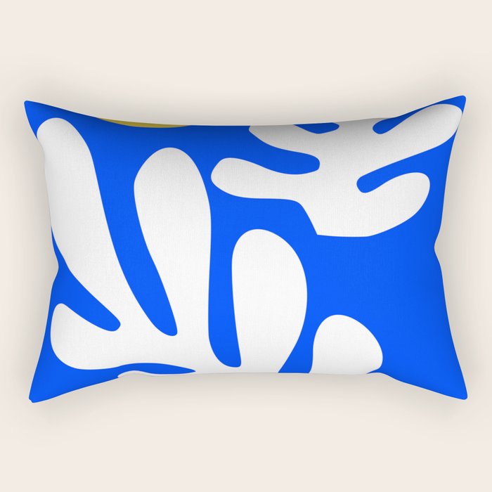 Henri Matisse - Leaves - Deep Blue Rectangular Pillow Gallery Image 1