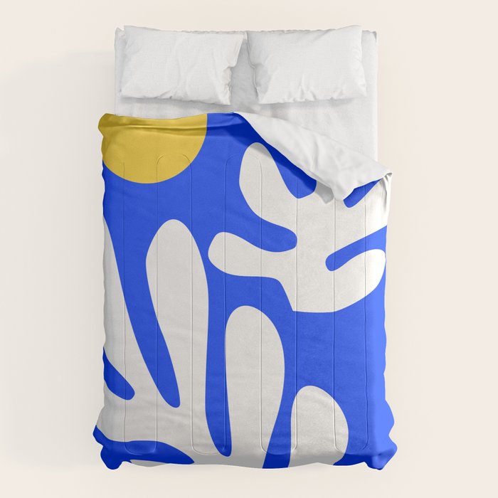 Henri Matisse - Leaves - Deep Blue Comforter Gallery Image 1