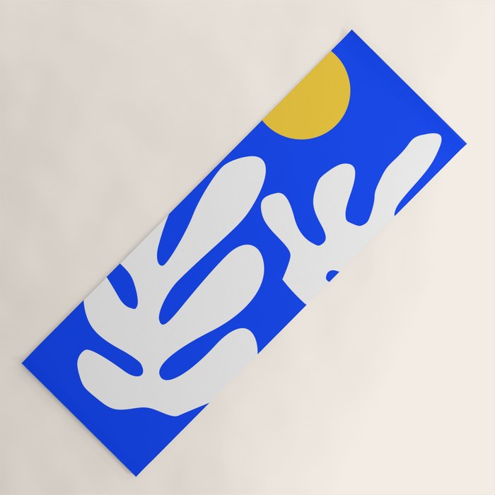 Henri Matisse - Leaves - Deep Blue Yoga Mat Gallery Image 1