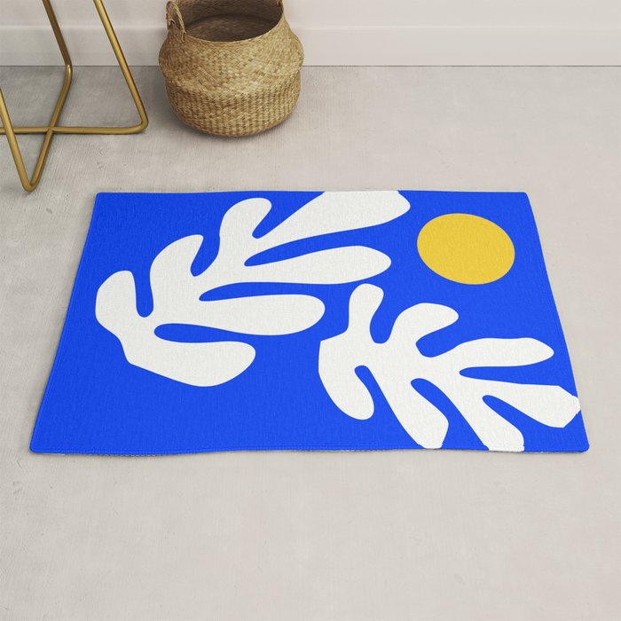 Henri Matisse - Leaves - Deep Blue Rug Gallery Image 1