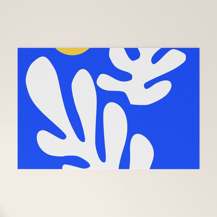 Henri Matisse - Leaves - Deep Blue Welcome Mat Gallery Image 1