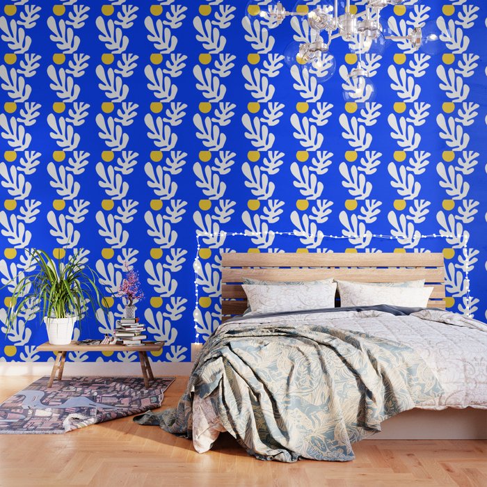 Henri Matisse - Leaves - Deep Blue Wallpaper Gallery Image 1
