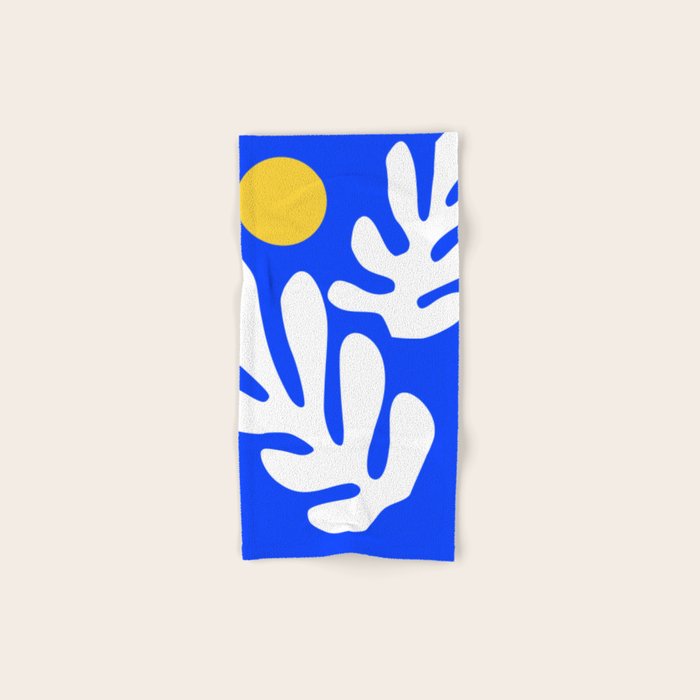 Henri Matisse - Leaves - Deep Blue Bath Towel Gallery Image 1