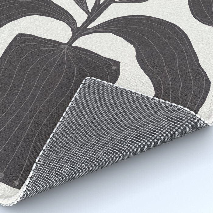 Linocut Flowers #2 Rug Gallery Image 4