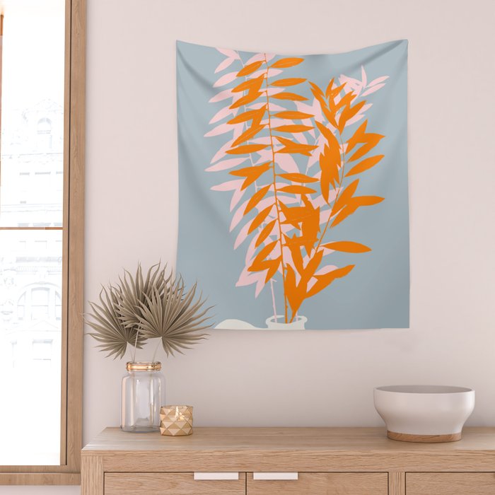 Botanical dopamine twigs Wall Tapestry Gallery Image 2