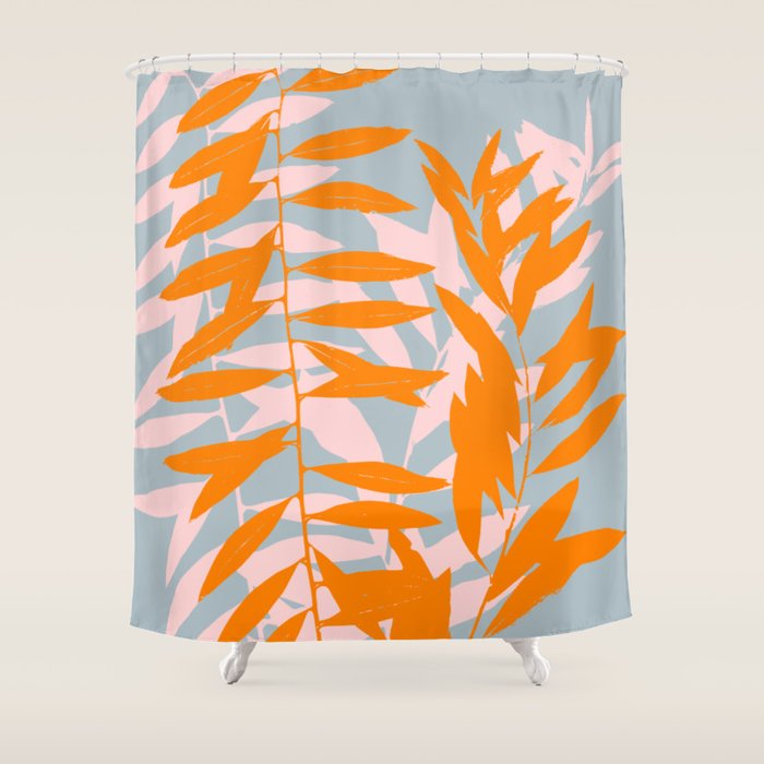 Botanical dopamine twigs Shower Curtain Gallery Image 1