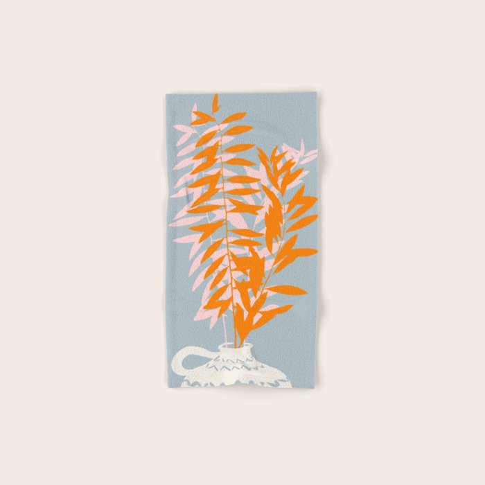 Botanical dopamine twigs Bath Towel Gallery Image 1