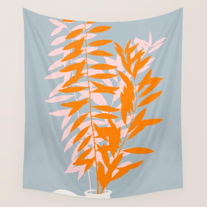 Botanical dopamine twigs Wall Tapestry Gallery Image 1
