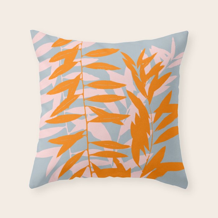 Botanical dopamine twigs Throw Pillow Gallery Image 6