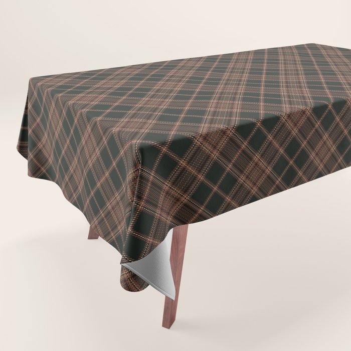 brune tartan Tablecloth Gallery Image 1