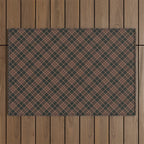 brune tartan Outdoor Rug Gallery Image 1