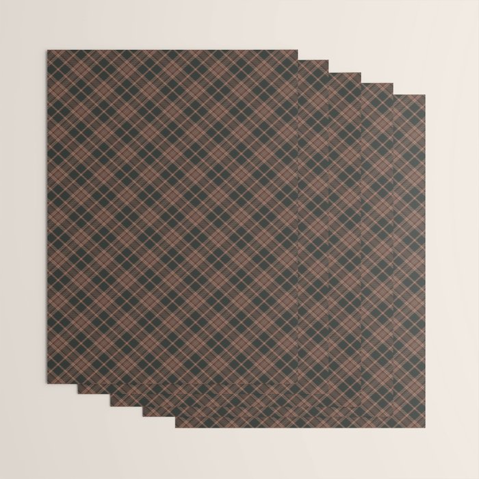 brune tartan Wrapping Paper Gallery Image 3
