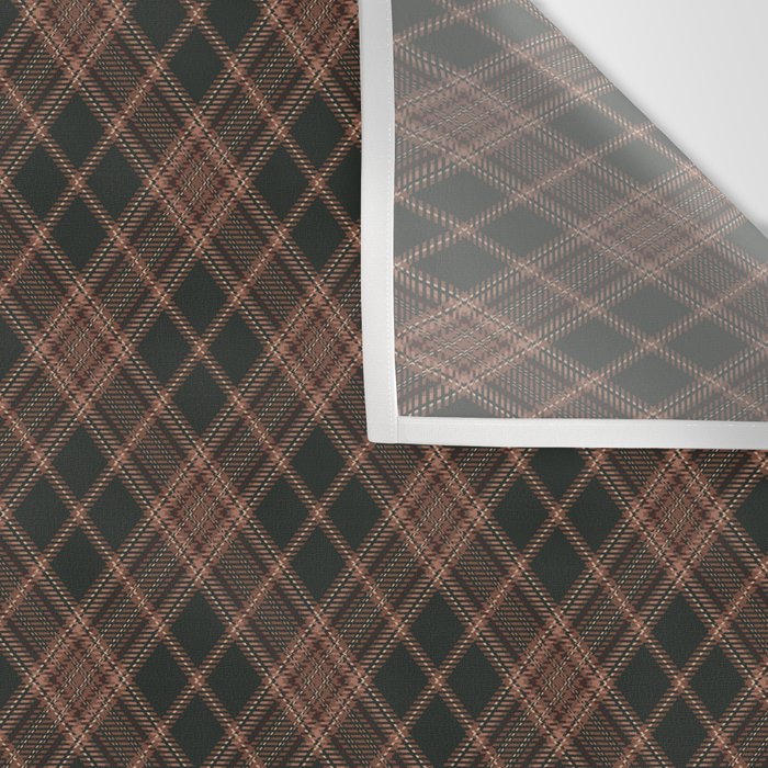 brune tartan Wall Tapestry Gallery Image 3