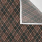brune tartan Wall Tapestry Gallery Image 3