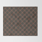 brune tartan Throw Blanket Gallery Image 2