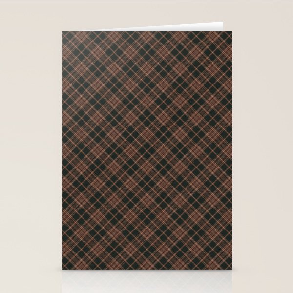 brune tartan Stationery Card Gallery Image 1