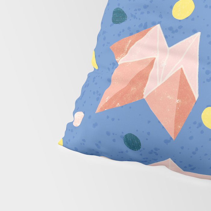 Origami Fortune Teller in Lavender & Pastel Pink Pillow Sham Gallery Image 4