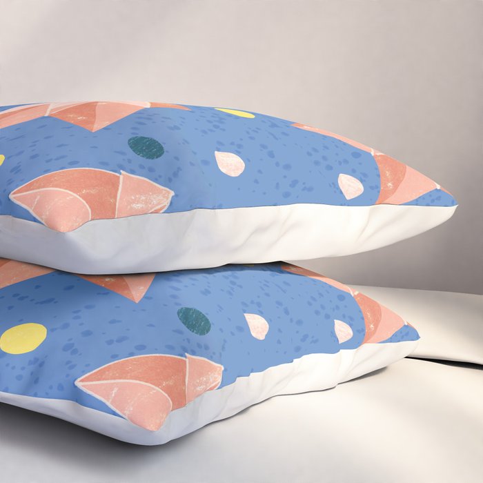 Origami Fortune Teller in Lavender & Pastel Pink Pillow Sham Gallery Image 3