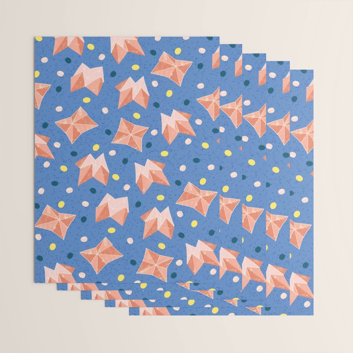 Origami Fortune Teller in Lavender & Pastel Pink Wrapping Paper Gallery Image 3