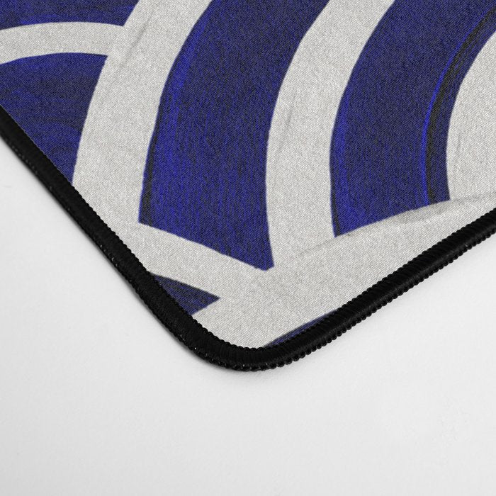 Japanese Seigaiha Wave - Navy Palette Desk Mat Gallery Image 4