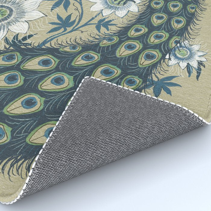Peacock and Passionflower Rug Gallery Image 4