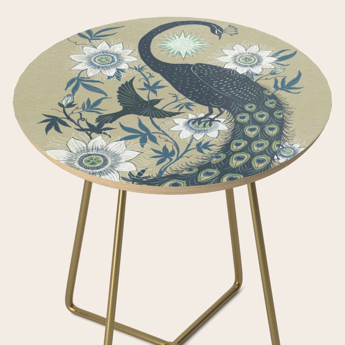 Peacock and Passionflower Side Table Gallery Image 2