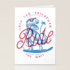 Surfing T-Rex Stationery Card Gallery Image 2