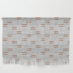 double dash - rust on greige Wall Hanging Gallery Image 1