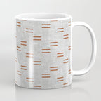 double dash - rust on greige Coffee Mug Gallery Image 1