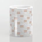 double dash - rust on greige Coffee Mug Gallery Image 4