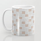 double dash - rust on greige Coffee Mug Gallery Image 3