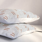 double dash - rust on greige Pillow Sham Gallery Image 3