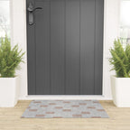 double dash - rust on greige Welcome Mat Gallery Image 3