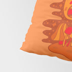 Orange Mushrooms Pillow Sham Gallery Image 4