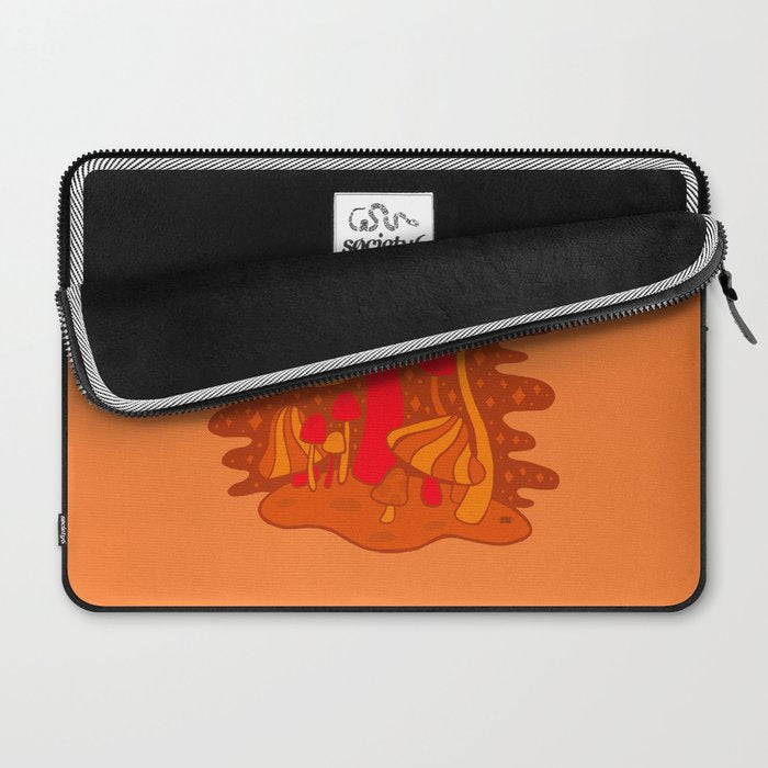 Orange Mushrooms Laptop Sleeve Gallery Image 2