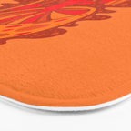 Orange Mushrooms Bath Mat Gallery Image 3