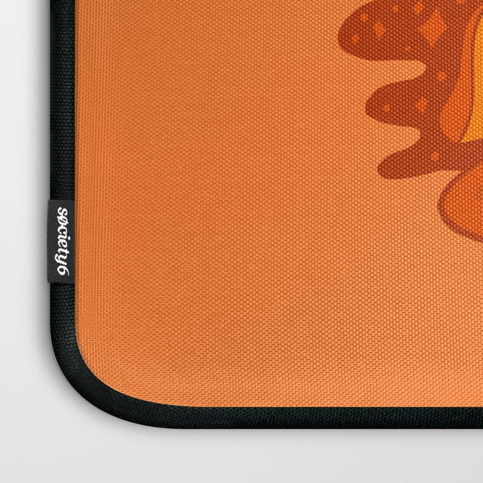 Orange Mushrooms Laptop Sleeve Gallery Image 3