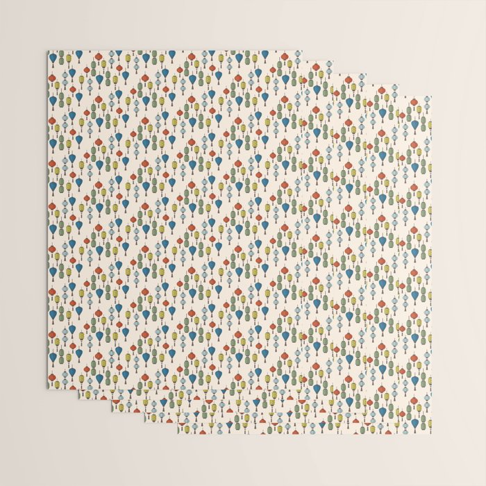 Colorful Lantern Pattern Wrapping Paper Gallery Image 3