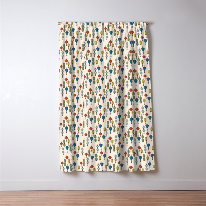 Colorful Lantern Pattern Window Curtain Gallery Image 3