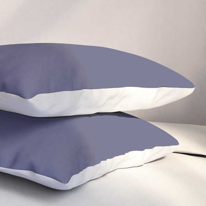 Purple Dusk Solid Color Pillow Sham Gallery Image 3