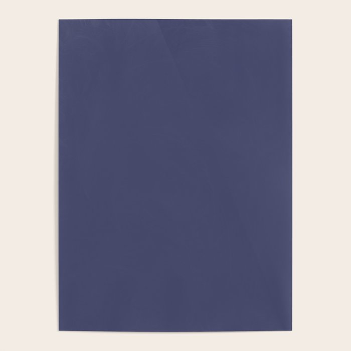 Purple Dusk Solid Color Poster Gallery Image 4