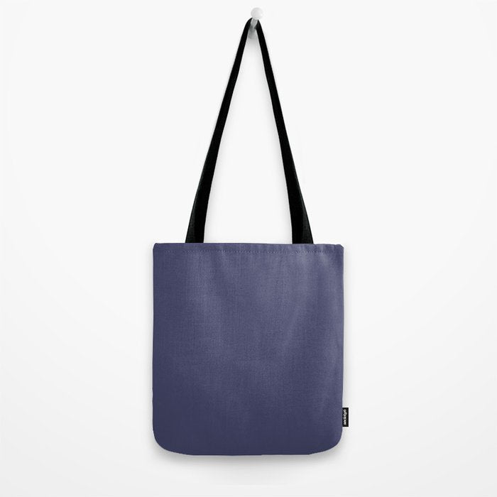 Purple Dusk Solid Color Tote Bag Gallery Image 2