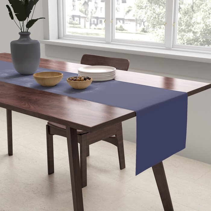 Purple Dusk Solid Color Table Runner Gallery Image 2
