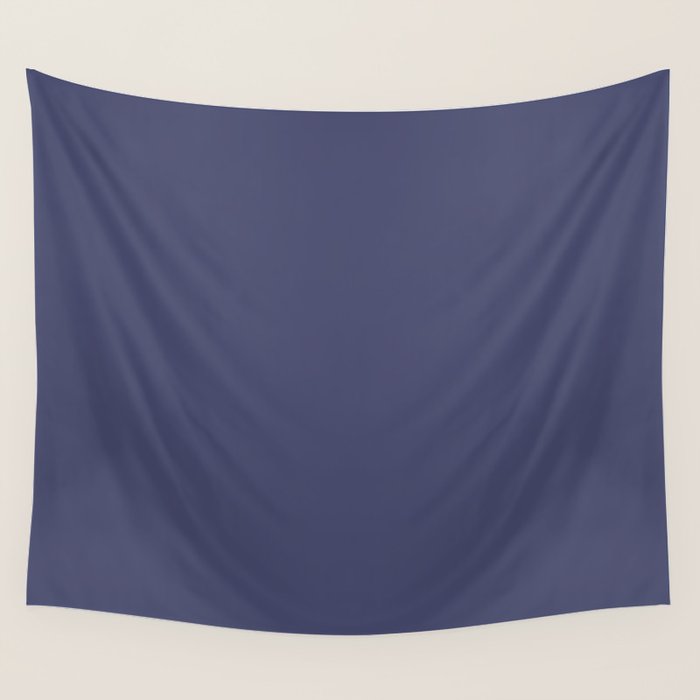 Purple Dusk Solid Color Wall Tapestry Gallery Image 4