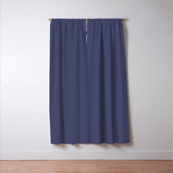 Purple Dusk Solid Color Window Curtain Gallery Image 3