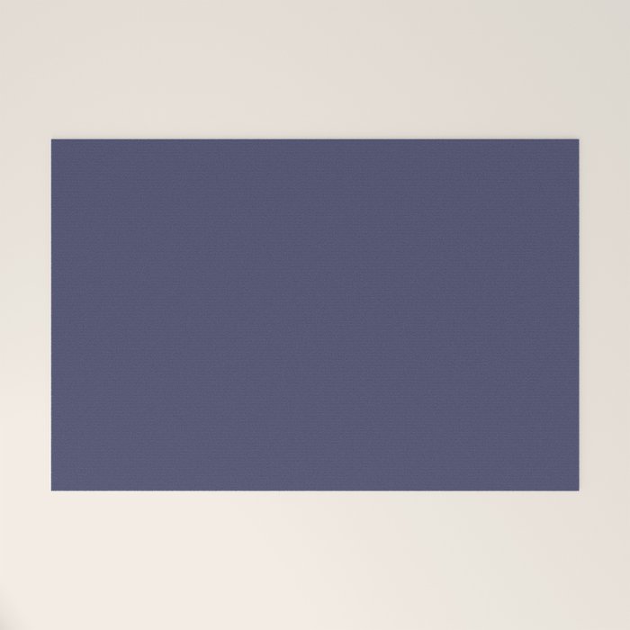 Purple Dusk Solid Color Welcome Mat Gallery Image 1