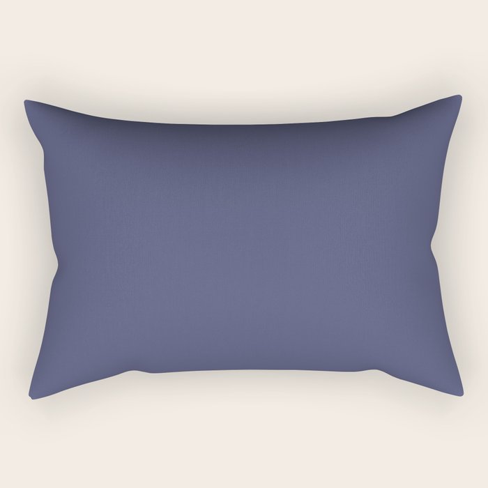 Purple Dusk Solid Color Rectangular Pillow Gallery Image 2
